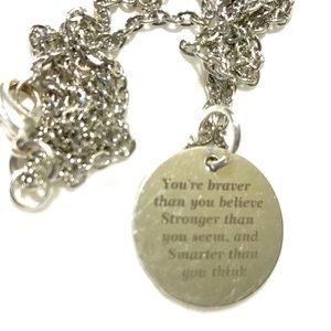 Stainless steel pendant 20 mm pendant 20 in chain